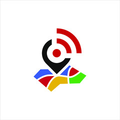 Design inspiration combines location icons, signal icons, and map icons.