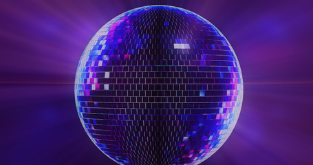 Abstract background with disco ball shiny
