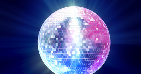 Abstract background with disco ball shiny