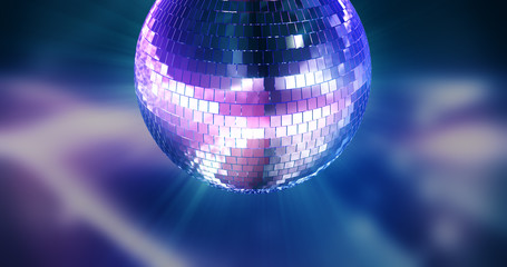 Abstract background with disco ball shiny