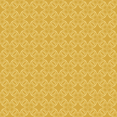 Elegant background pattern for wallpaper. Gold seamless geometric pattern for your design. EPS 10 vector.
