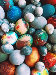 colorful easter eggs