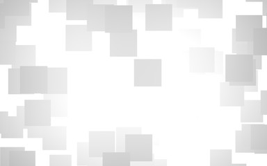 White abstract background. Misty backdrop with grey squares. 3D illustration