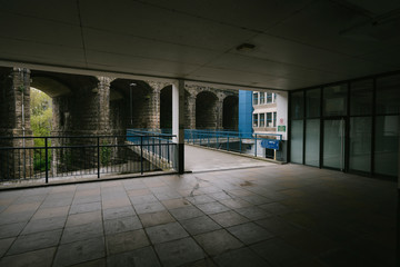 Newcastle city centre during covid 19 lockdown. The streets are empty and quiet. An unusual sight for the city. 