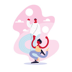 man and son, card of the happy father day