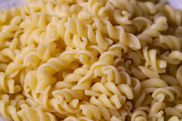 Turkish pasta in a white plate.