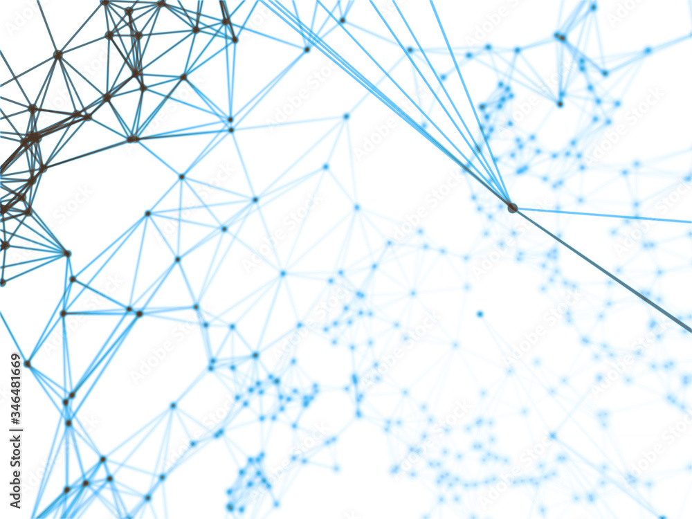 Poster abstract sphere geometry orb and polygonal lines and dots. futuristic technology (super high resolut