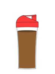 illustration of a Protein shaker