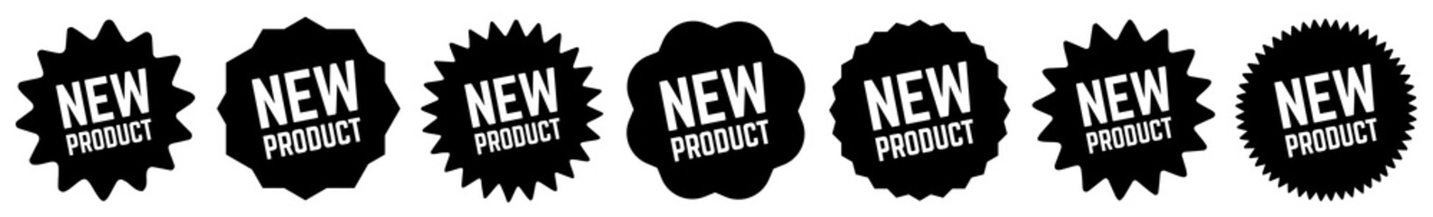New Product Tag Black | Icon | Sticker | Deal Label | Variations