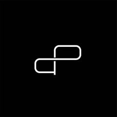 Letter D p P d Logo Design Simple Vector