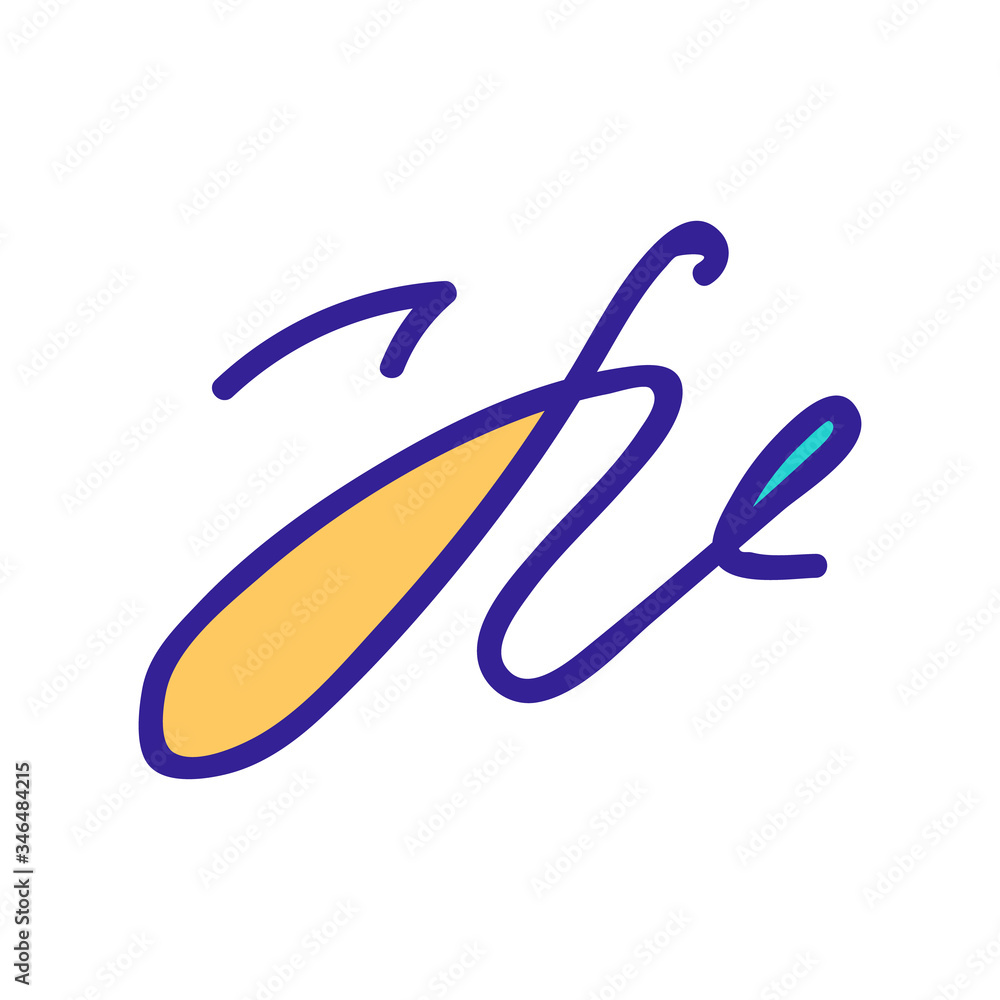 Poster signature consisting of several movements icon vector. signature consisting of several movements sig