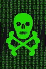 Hacker print and embroidery graphic design vector art