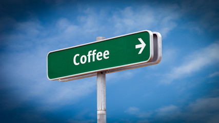 Street Sign to Coffee