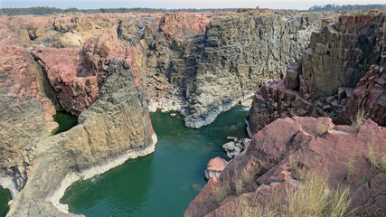 Igneous rock canyon