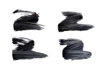 mascara texture with white background
