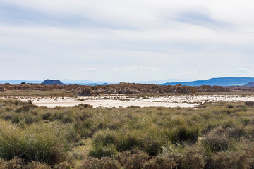 bardenas reales natural park in navarra, spain