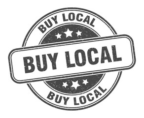 buy local stamp. buy local round grunge sign. label