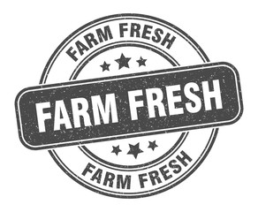farm fresh stamp. farm fresh label. round grunge sign