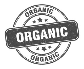 organic stamp. organic label. round grunge sign