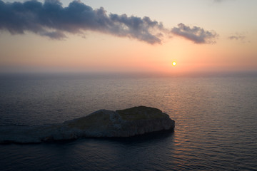 Ag. Kiriaki cliff. Rock mountains near Mezapos , Mani, Laconia, Peloponnese, Greece