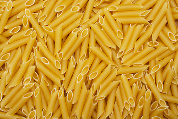 Raw pasta close-up. Pasta background. View from above.