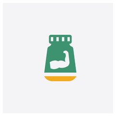 Phytonutrients concept 2 colored icon. Isolated orange and green Phytonutrients vector symbol design. Can be used for web and mobile UI/UX
