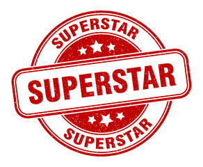 superstar stamp. superstar round grunge sign. label