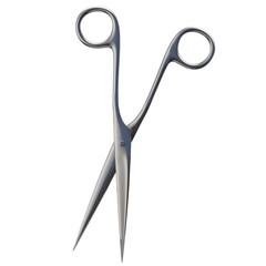 Metal Scissors Isolated on White - 3D Illustration