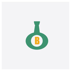 Brandy concept 2 colored icon. Isolated orange and green Brandy vector symbol design. Can be used for web and mobile UI/UX