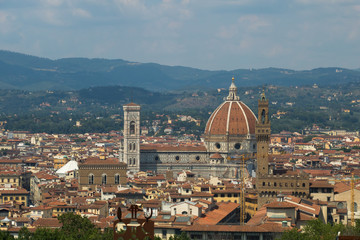 an amazing view of Firenze, Italy.