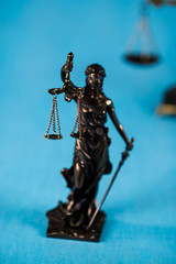 Statue of justice. Law concept. Legal law, advice and justice