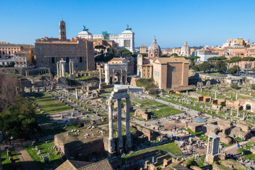 fantastic view of forum romano