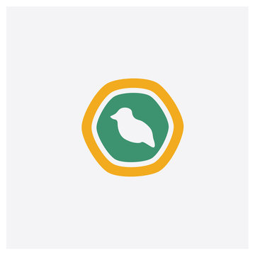 Zambian Kwacha concept 2 colored icon. Isolated orange and green Zambian Kwacha vector symbol design. Can be used for web and mobile UI/UX