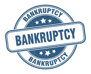 bankruptcy stamp. bankruptcy round grunge sign. label