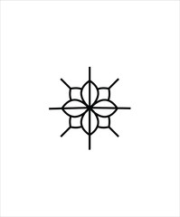 Fototapeta premium flower line icon,vector best line icon.