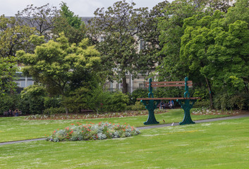 Botanic garden of Nantes in Loire valley (France)