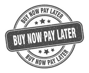 buy now pay later stamp. buy now pay later label. round grunge sign
