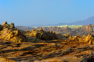 Dallol landscape, Danakil desert, Ethiopia - 346511212
