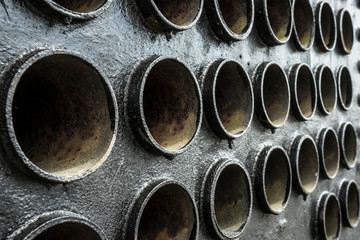 steel pipes background