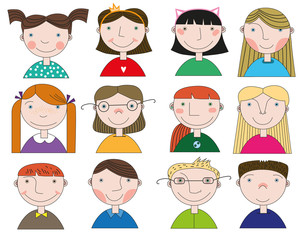 Children's characteristic faces that can be modeled