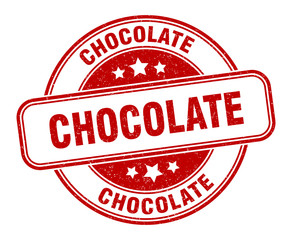 chocolate stamp. chocolate round grunge sign. label