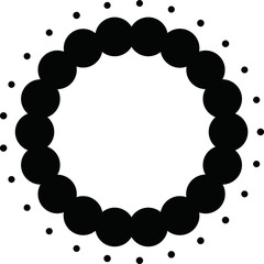 Halftone element. Abstract geometric graphic with half-tone pattern