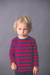 Child, boy, showing different emotions