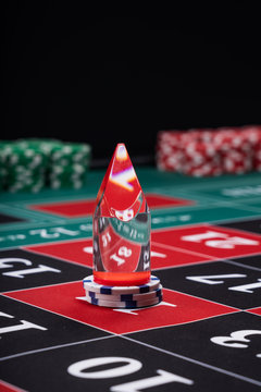 Roulette dolly at the casino