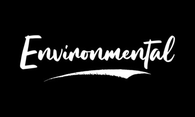 Environmental Calligraphy Black Color Text On Black Background