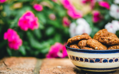 Galletas caseras de avena