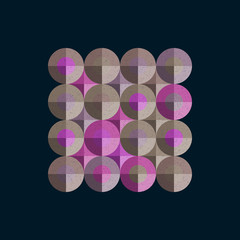 Fototapeta premium Colour Dots Universe Logo art design illustration