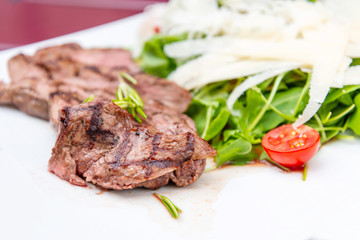 Delicious juicy steak beef meat
