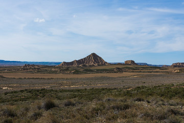 bardenas reales natural park in navarra, spain