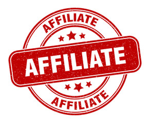 affiliate stamp. affiliate label. round grunge sign